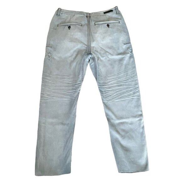 Man X One Teaspoon Mr. Brown Distressed Brando Jeans Sz 32L  32 Long  NWT - Picture 3 of 10